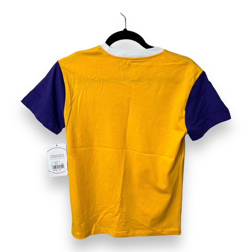 la los angeles kings T Shirt Nhl NEW yellow And Purple Size YOUTH M (5312) - Picture 2 of 9